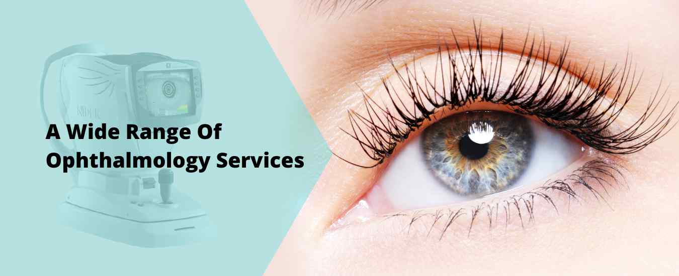 Close-up of an eye - ophthalmology services at Chintamani Hospital