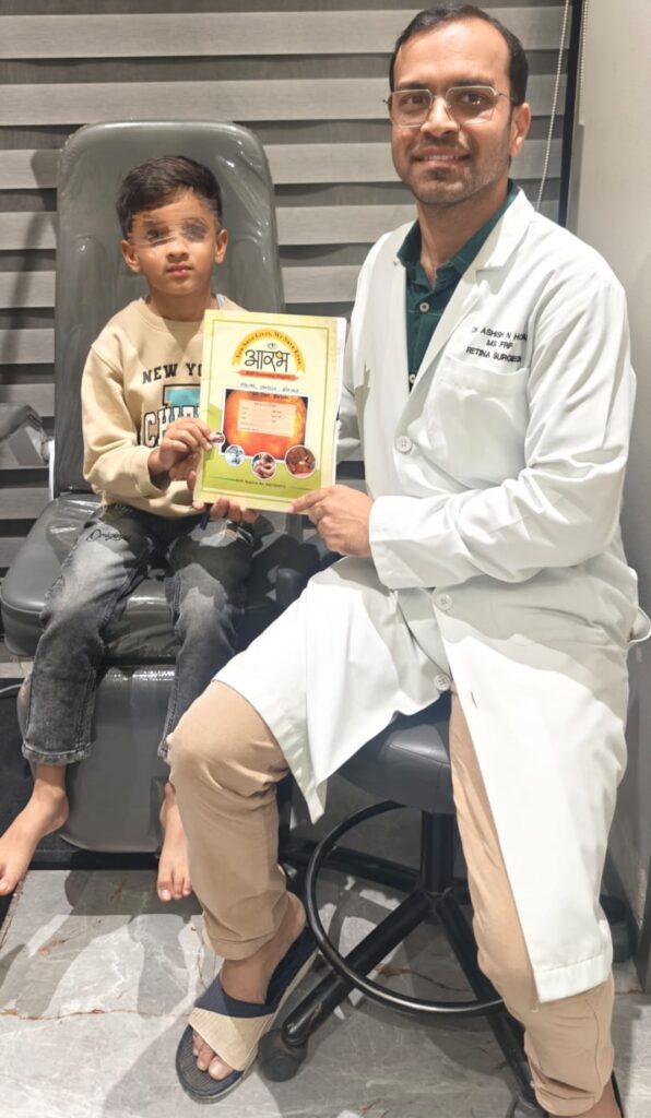 Child patient with Dr. Ashish Holani